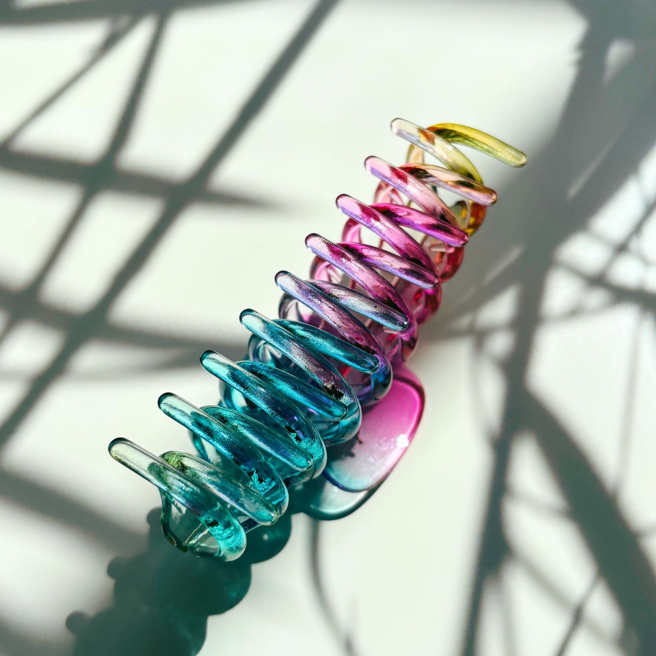 Velvet Claws Hair Claw | The Lobster in Glossy Translucent Rainbow