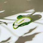 Velvet Claws Hair Clip | Green Snake Hair Claw by The Bullish Store