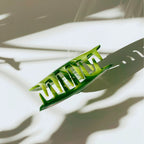 Velvet Claws Hair Clip | Green Snake Hair Claw by The Bullish Store