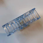 Velvet Claws Hair Clip | The Crystal in Blue Flowers Hair Claw by The Bullish Store