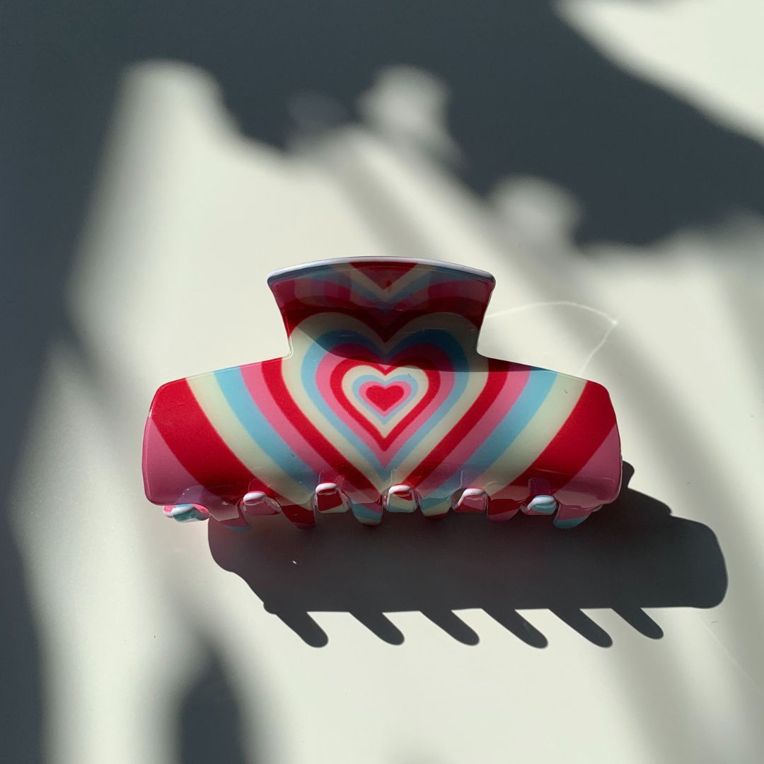 Velvet Claws Hair Clip | The Foxy in Red Mint Hair Claw