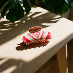 Velvet Claws Hair Clip | The Foxy in Red Mint Hair Claw by The Bullish Store