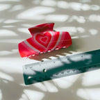 Velvet Claws Hair Clip | The Foxy in True Love Red Hair Claw by The Bullish Store