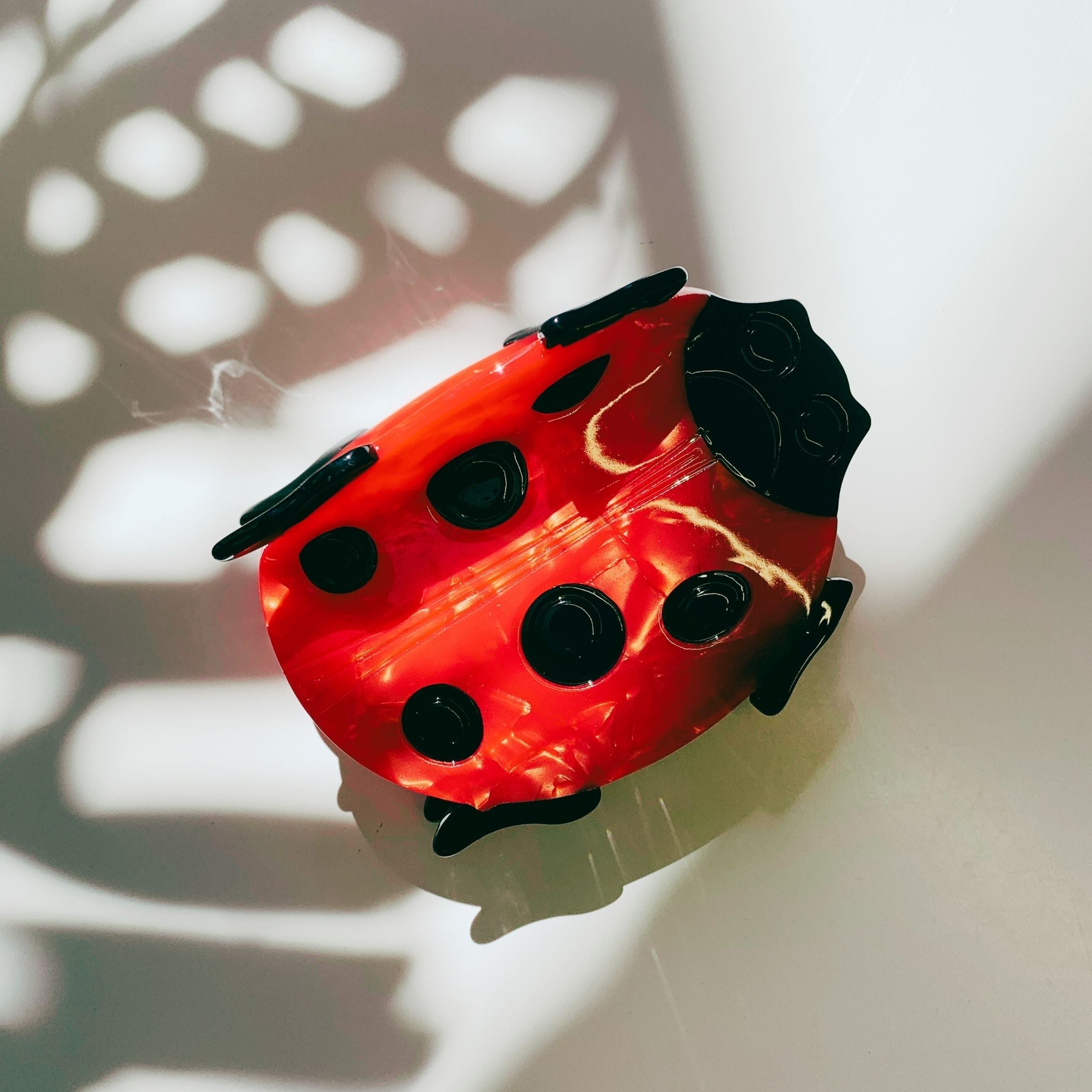 Velvet Claws Ladybug Hair Claw