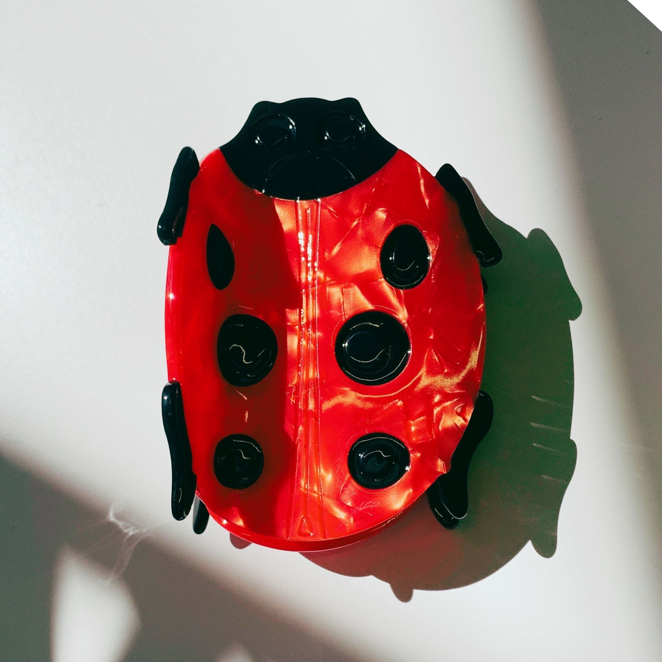 Velvet Claws Ladybug Hair Claw