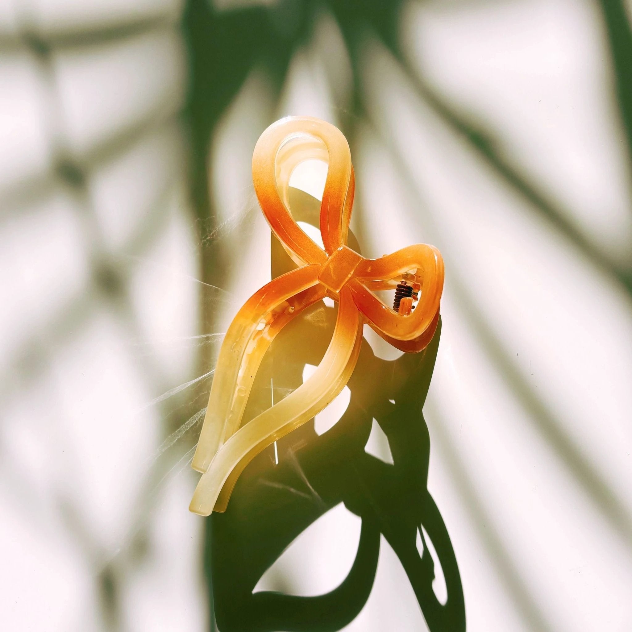 Velvet Claws Mini Coquette Bow in Caramel Latte Hair Clip by The Bullish Store