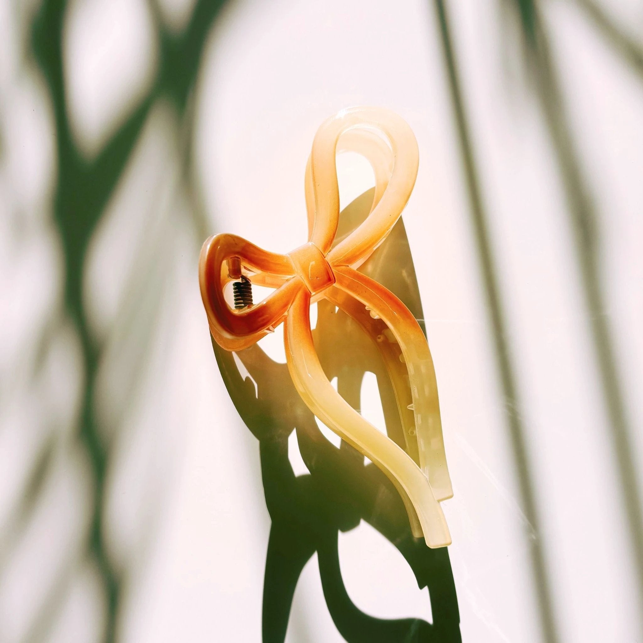 Velvet Claws Mini Coquette Bow in Caramel Latte Hair Clip by The Bullish Store