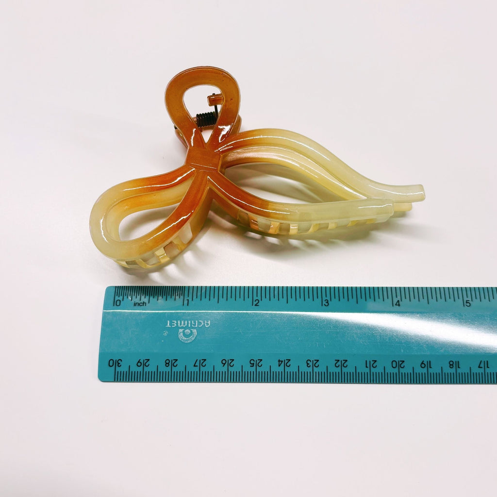 Velvet Claws Mini Coquette Bow in Caramel Latte Hair Clip