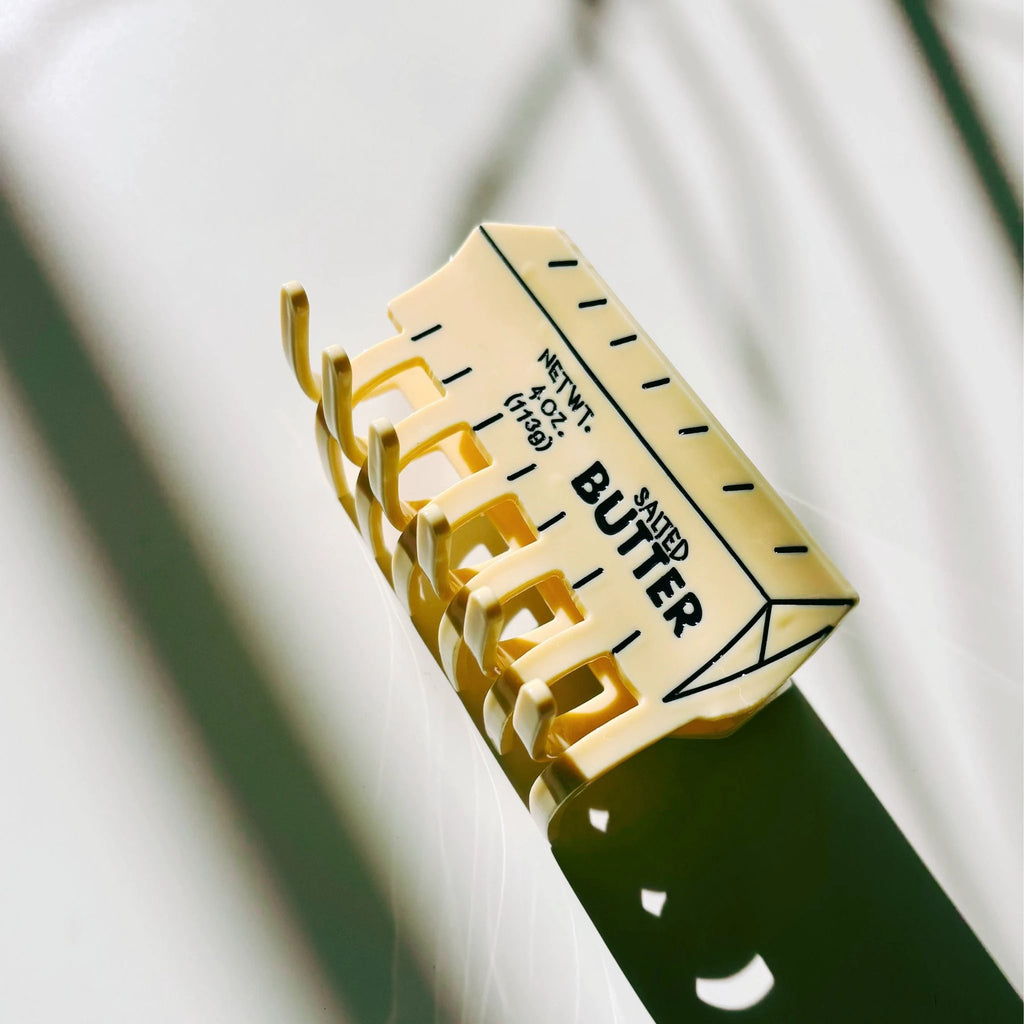 Velvet Claws Stick of Salted Butter Hair Claw | Yellow Claw Clip by The Bullish Store