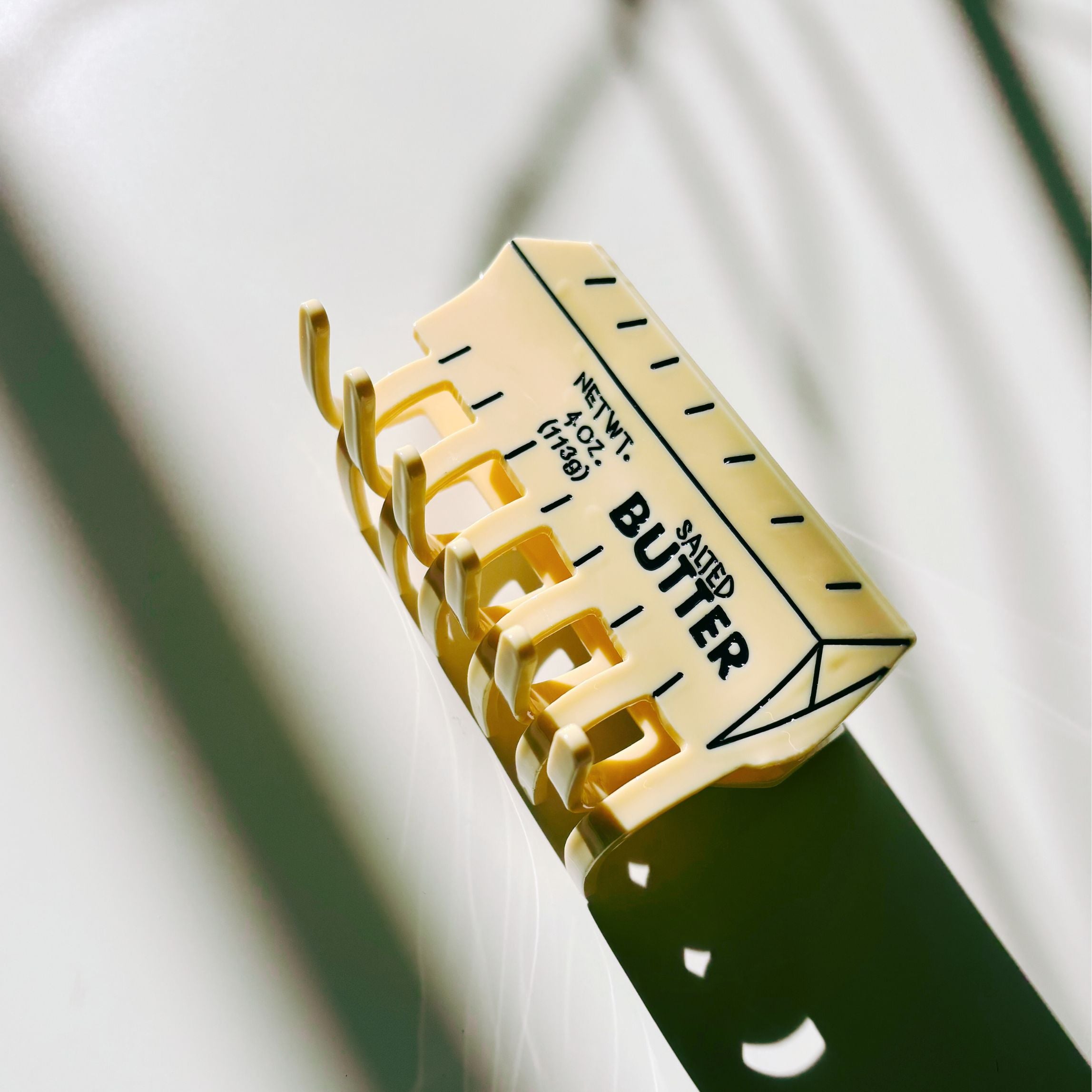 Velvet Claws Stick of Salted Butter Hair Claw | Yellow Claw Clip