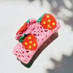 Velvet Claws Strawberry Granny Square Hair Claw by The Bullish Store