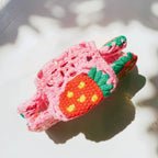 Velvet Claws Strawberry Granny Square Hair Claw by The Bullish Store