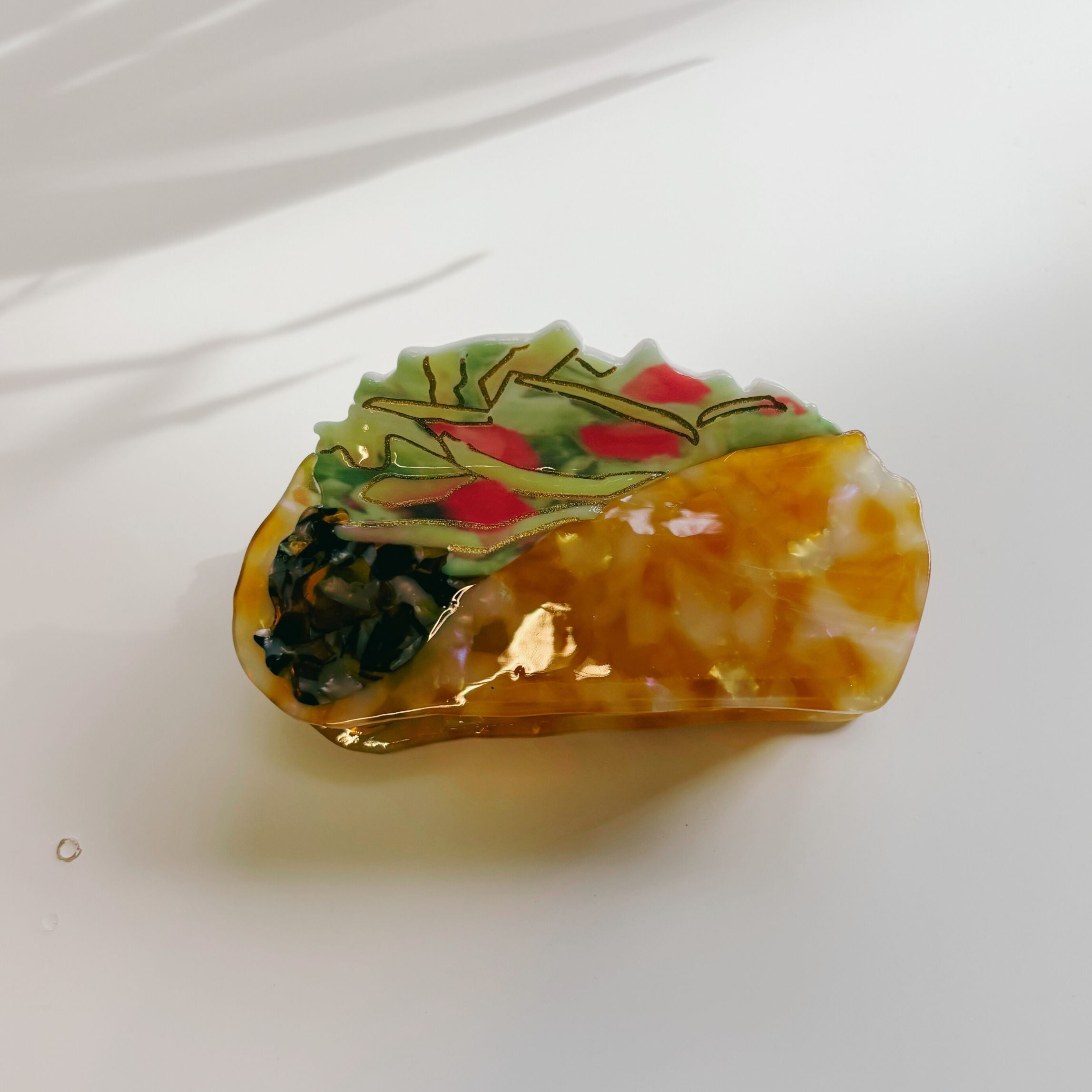 Velvet Claws Taco Fiesta Hair Clip | Claw Clip in Velvet Travel Bag