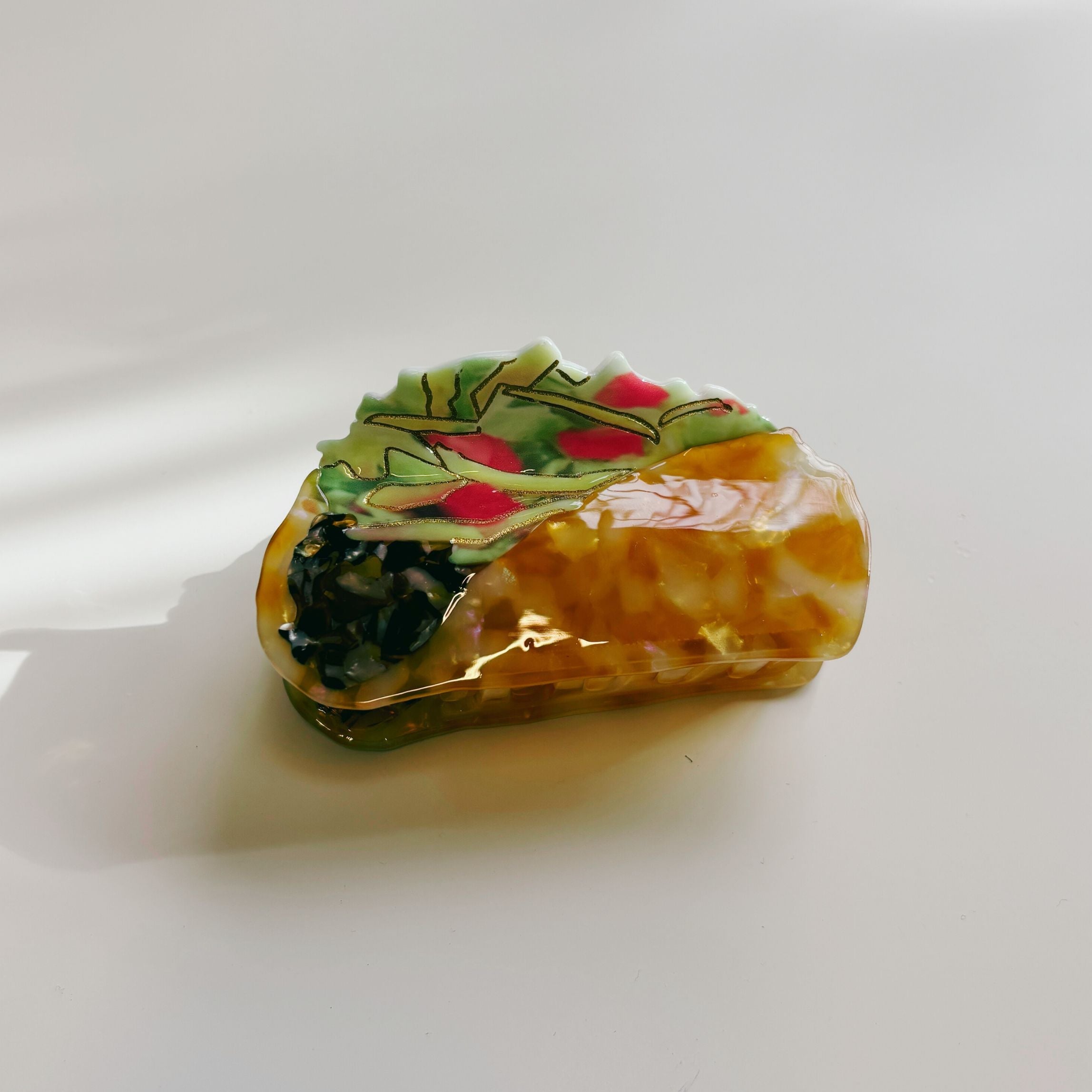 Velvet Claws Taco Fiesta Hair Clip | Claw Clip in Velvet Travel Bag