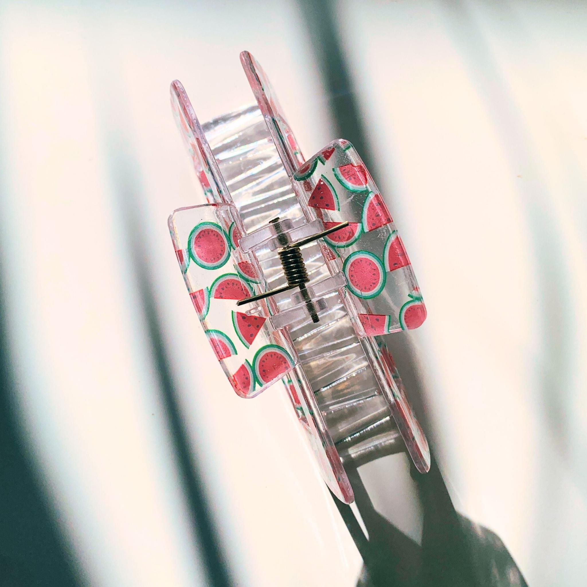 Velvet Claws The Crystal Hair Claw in Watermelon