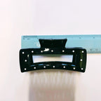 Velvet Claws Uptown Lady in Black Dot Hair Clip by The Bullish Store