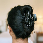 Velvet Claws Uptown Lady in Black Dot Hair Clip by The Bullish Store