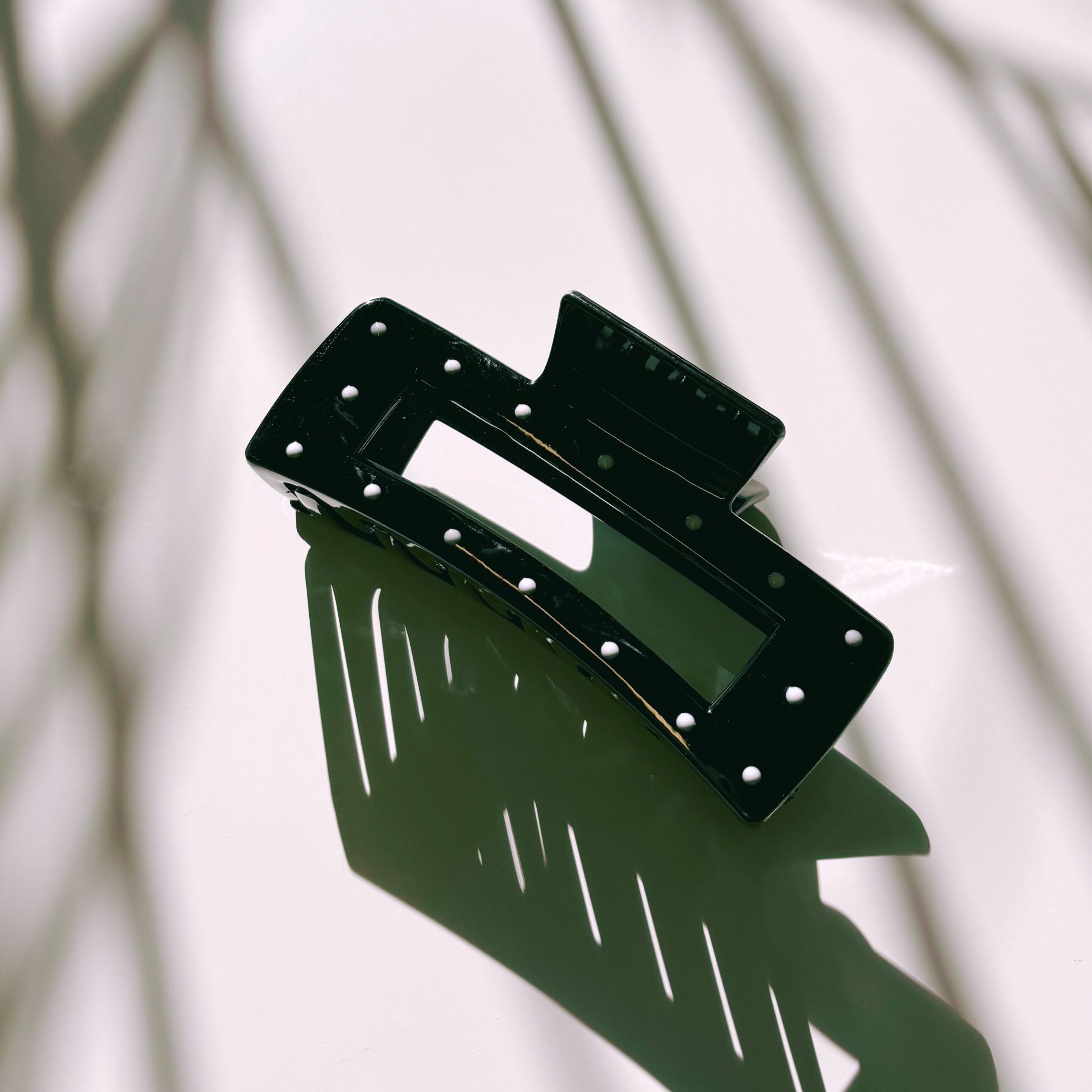 Velvet Claws Uptown Lady in Black Dot Hair Clip