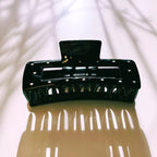 Velvet Claws Uptown Lady in Black Dot Hair Clip by The Bullish Store