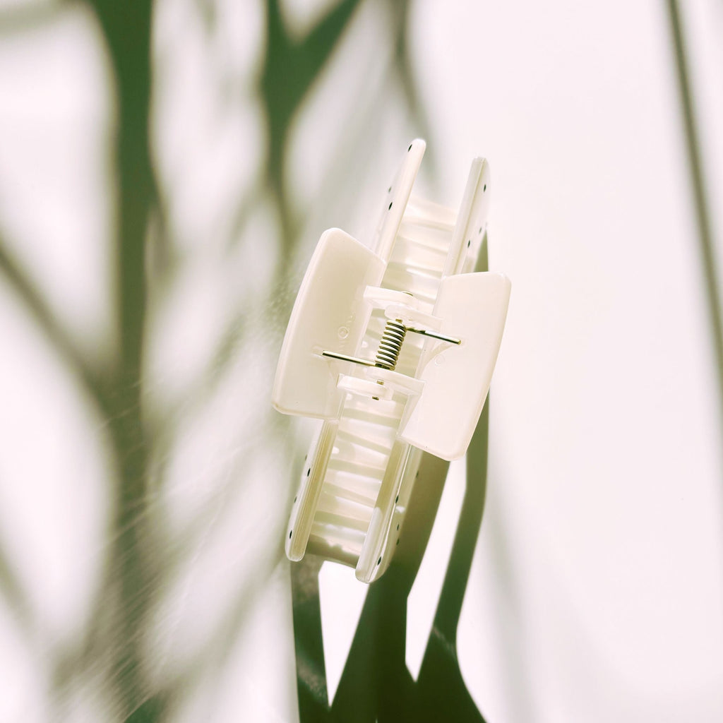 Velvet Claws Uptown Lady in White Dot Hair Clip