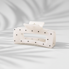 Velvet Claws Uptown Lady in White Dot Hair Clip