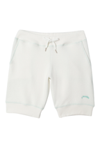 The Knicker Short - Natural/Marine Green Stitch by J. Marin Co.