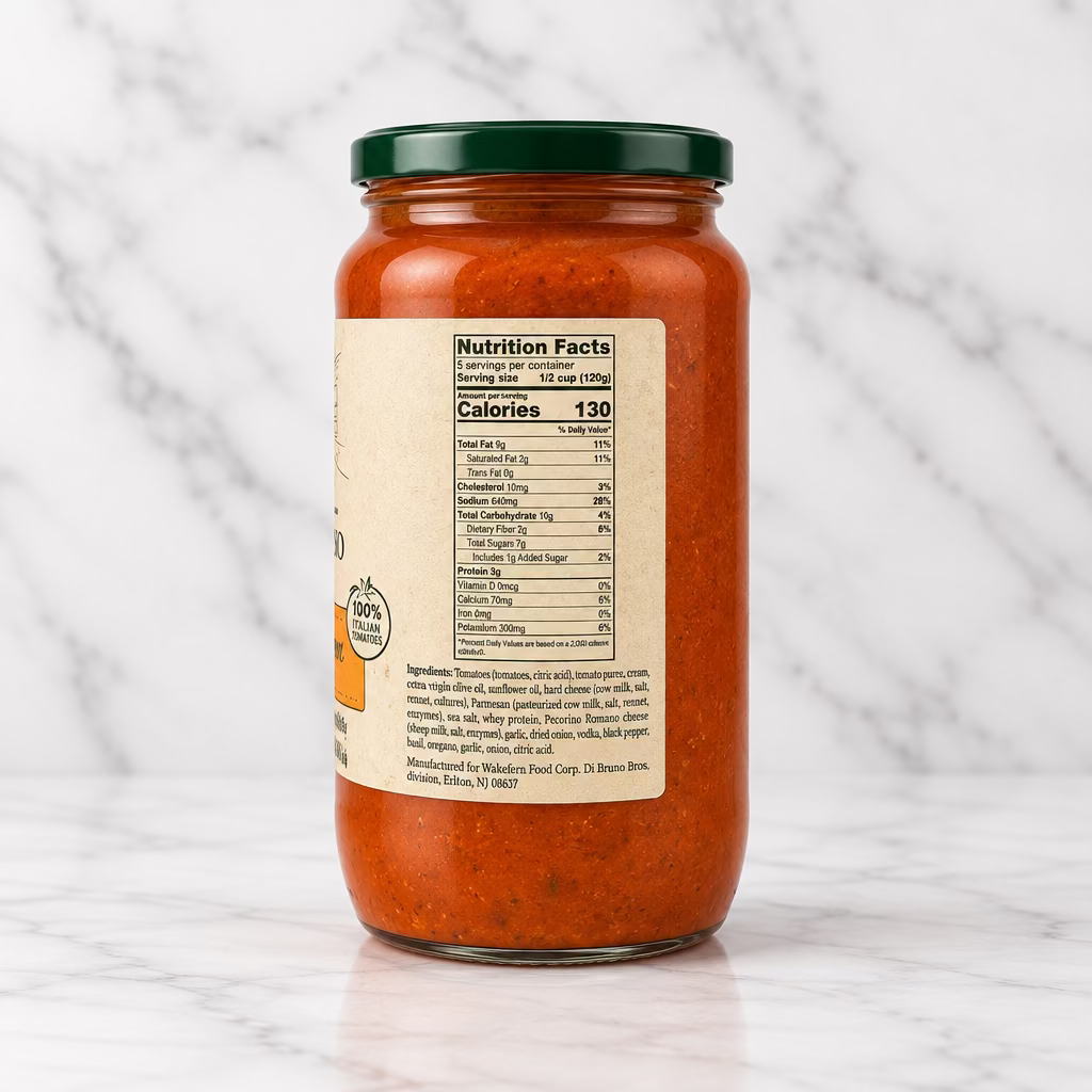 Vodka Cream Tomato Sauce