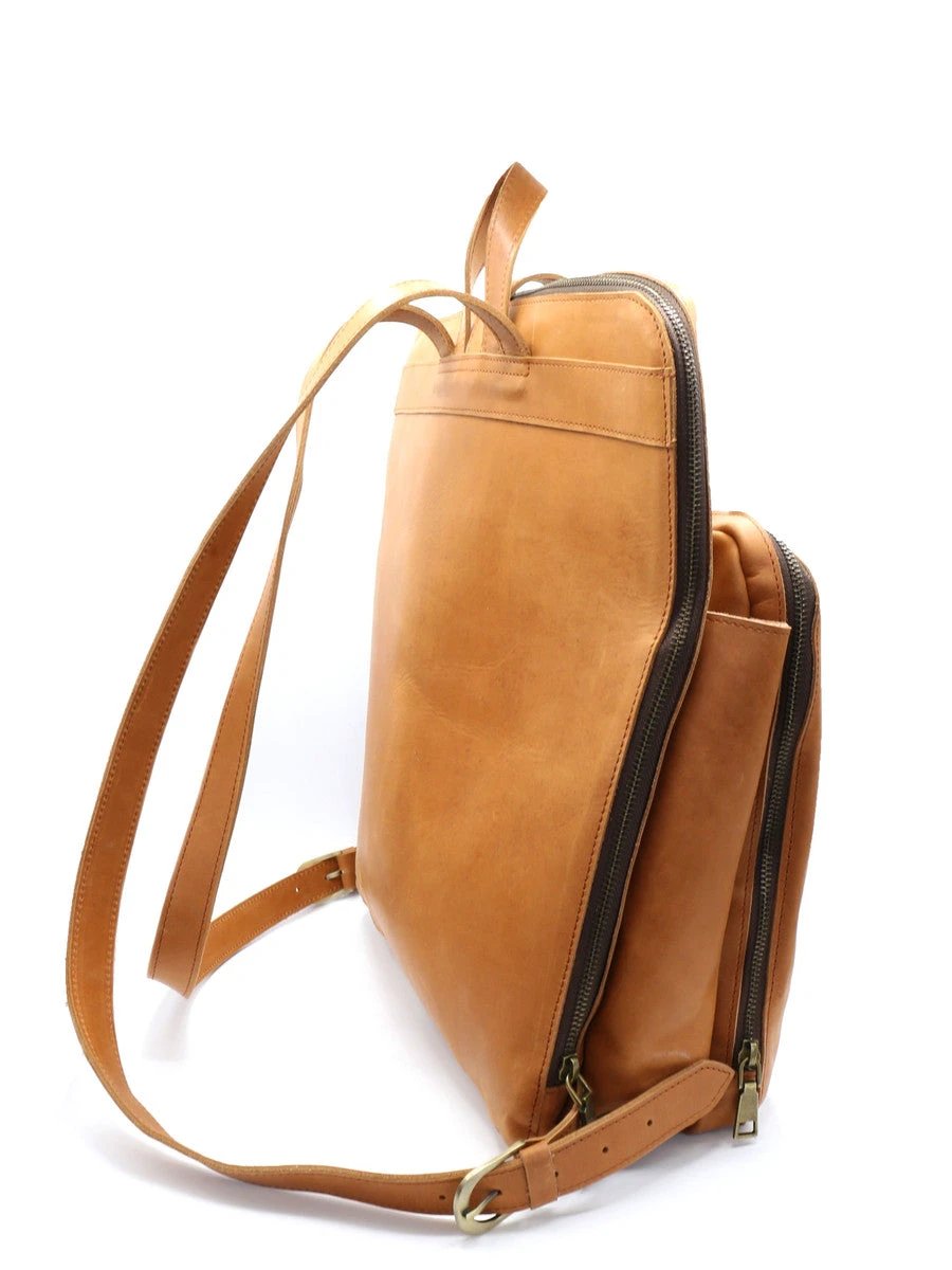 Voyager Leather Backpack by Fair Anita