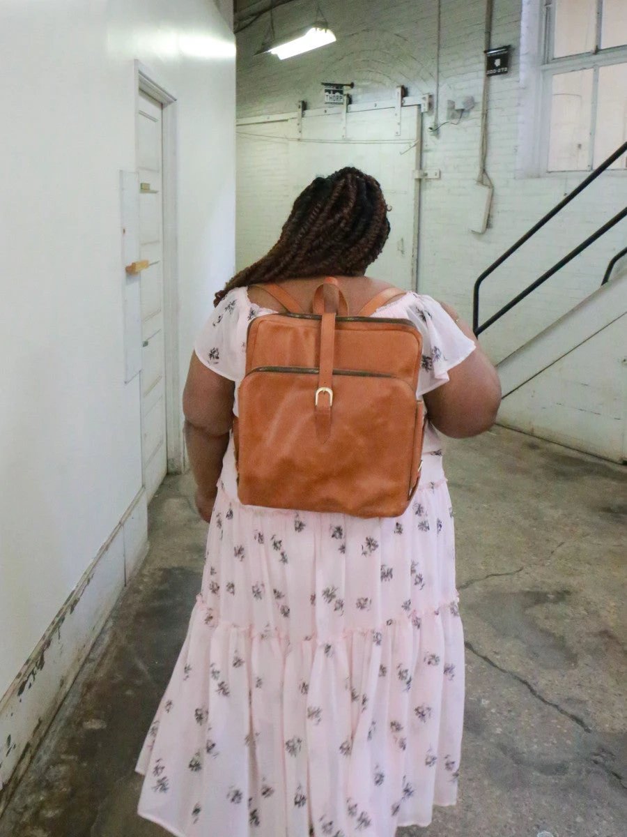 Voyager Leather Backpack by Fair Anita