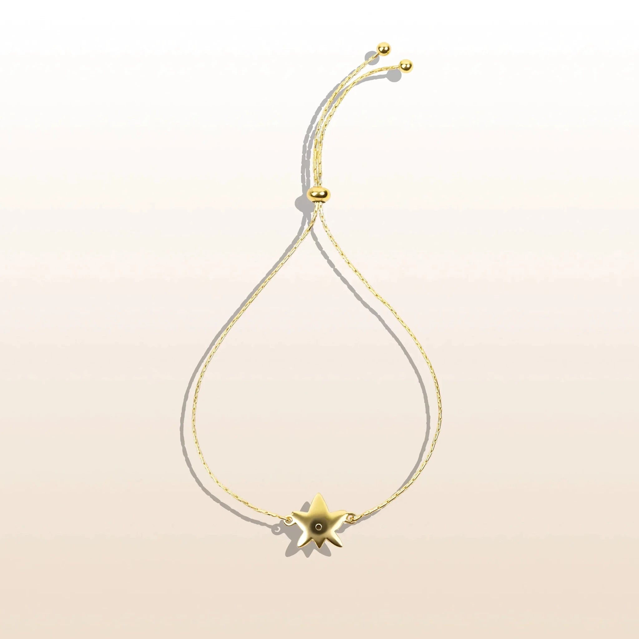 In Full Bloom Diamond Lotus Charm Bracelet by Karma and Luck