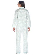 Women's Premium 100% Cotton Flannel Pajama Sleepwear Set (Relaxed Fit)