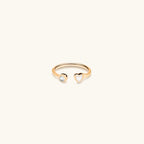 Pure Love - Heart Petite Gold Ring by Karma and Luck