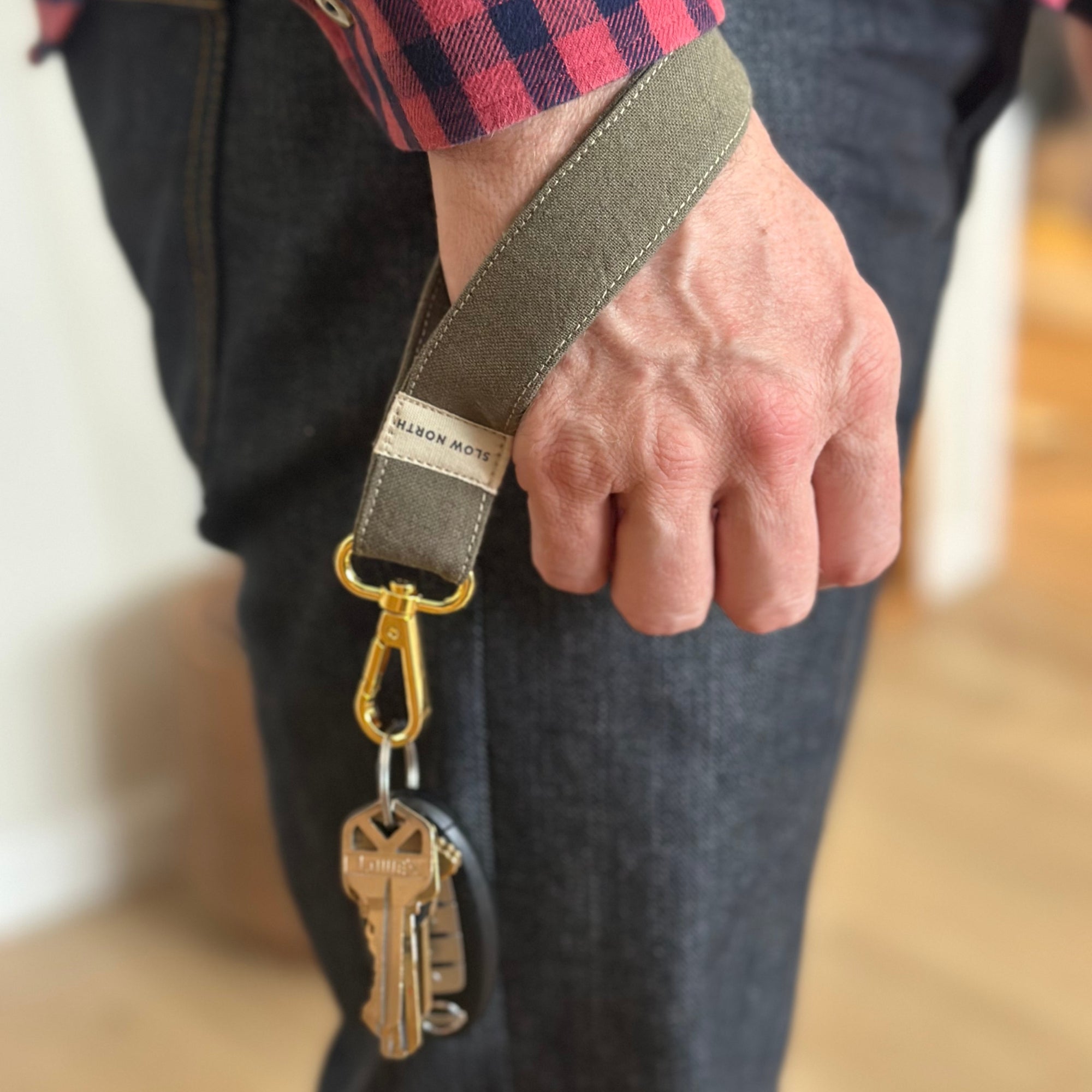 Wristlet Keychain - Olive