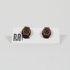 Small Wood Stud Earrings | Geometric Designs