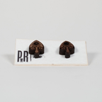 Small Wood Stud Earrings | Geometric Designs