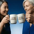 We'll Always Be Best Friends (You Know Too Much) Mug Gold Handle | Stoneware Coffee Tea Cup | 16oz