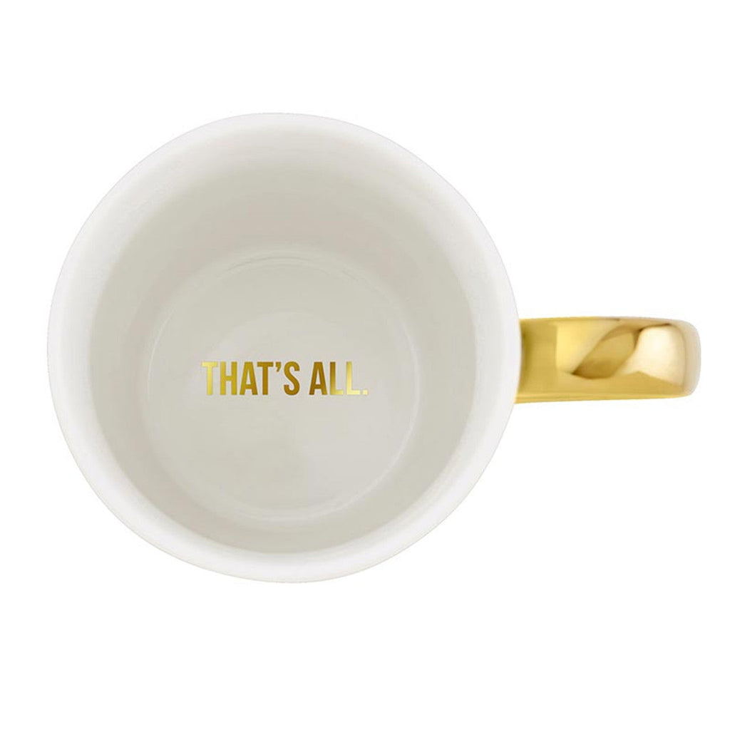 We'll Always Be Best Friends (You Know Too Much) Mug Gold Handle | Stoneware Coffee Tea Cup | 16oz