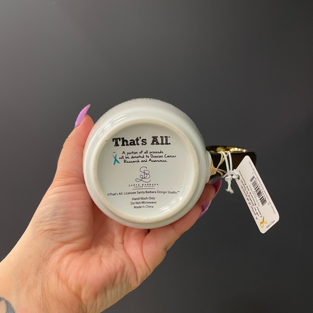 We'll Always Be Best Friends (You Know Too Much) Mug Gold Handle | Stoneware Coffee Tea Cup | 16oz