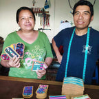 Huipil Up-cycled Textile Luggage Bag Tag - Guatemala