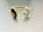 Natural Baroque Pearl Adjustable Cuff by Bohozena
