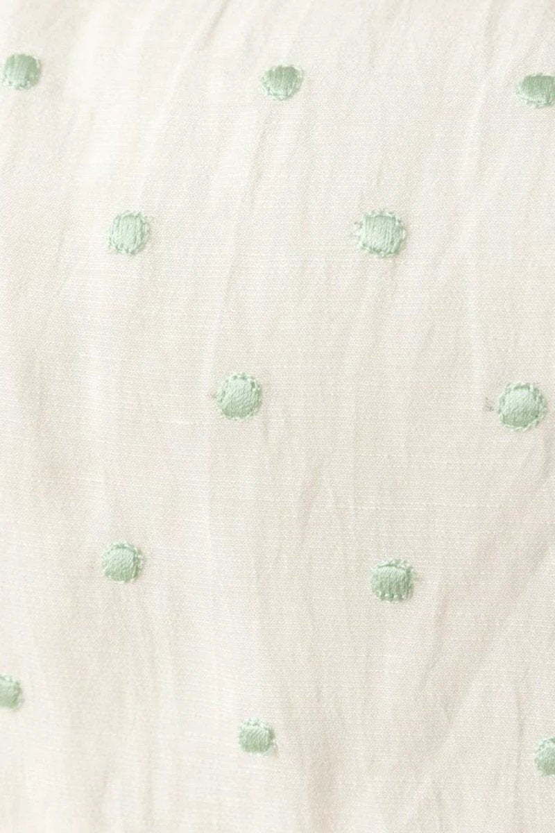 Saloni White Midi Dress with Embroidery by Raas
