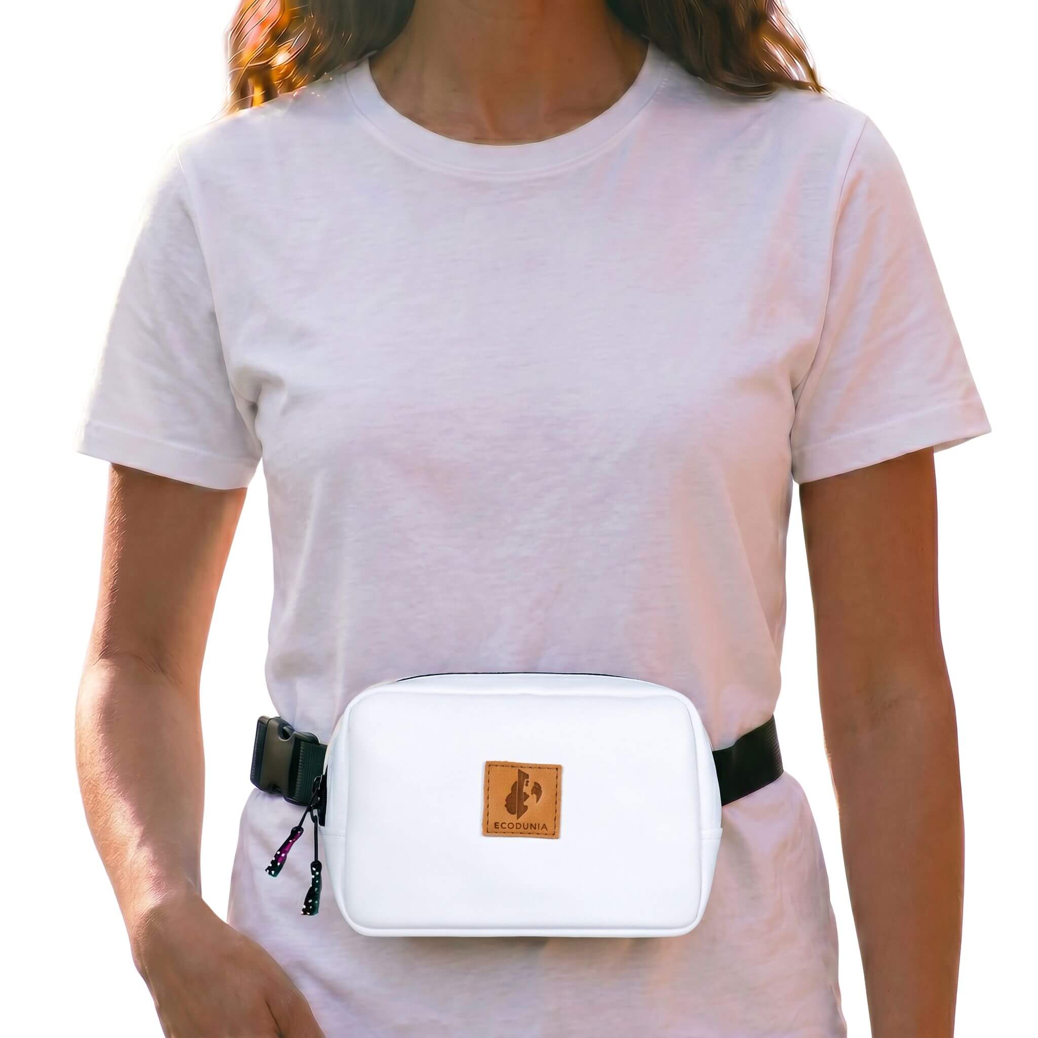 Vegan Leather Belt Bag for Men & Women, Crossbody Fanny Pack