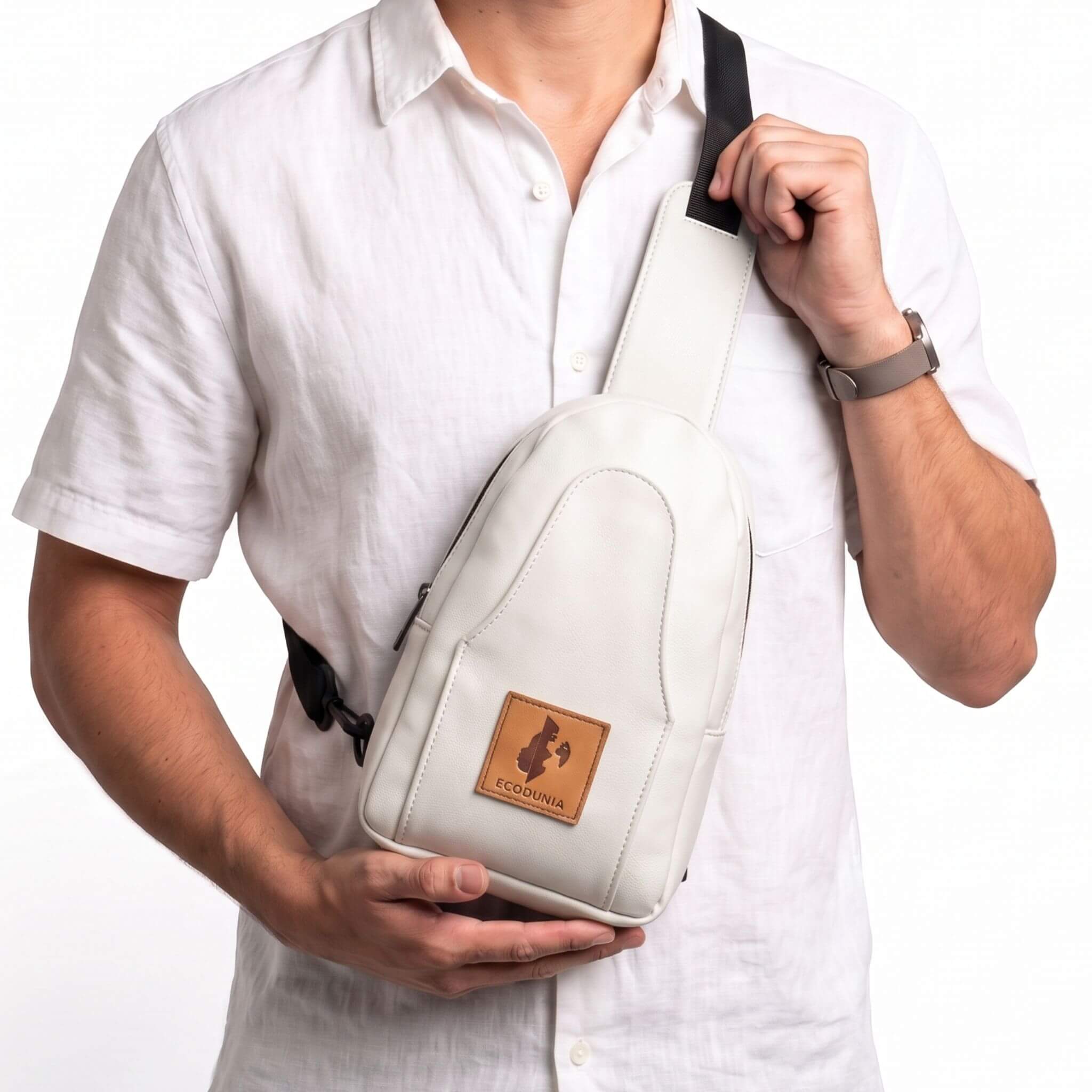 Small Vegan Leather Sling Bag - Crossbody | Buru