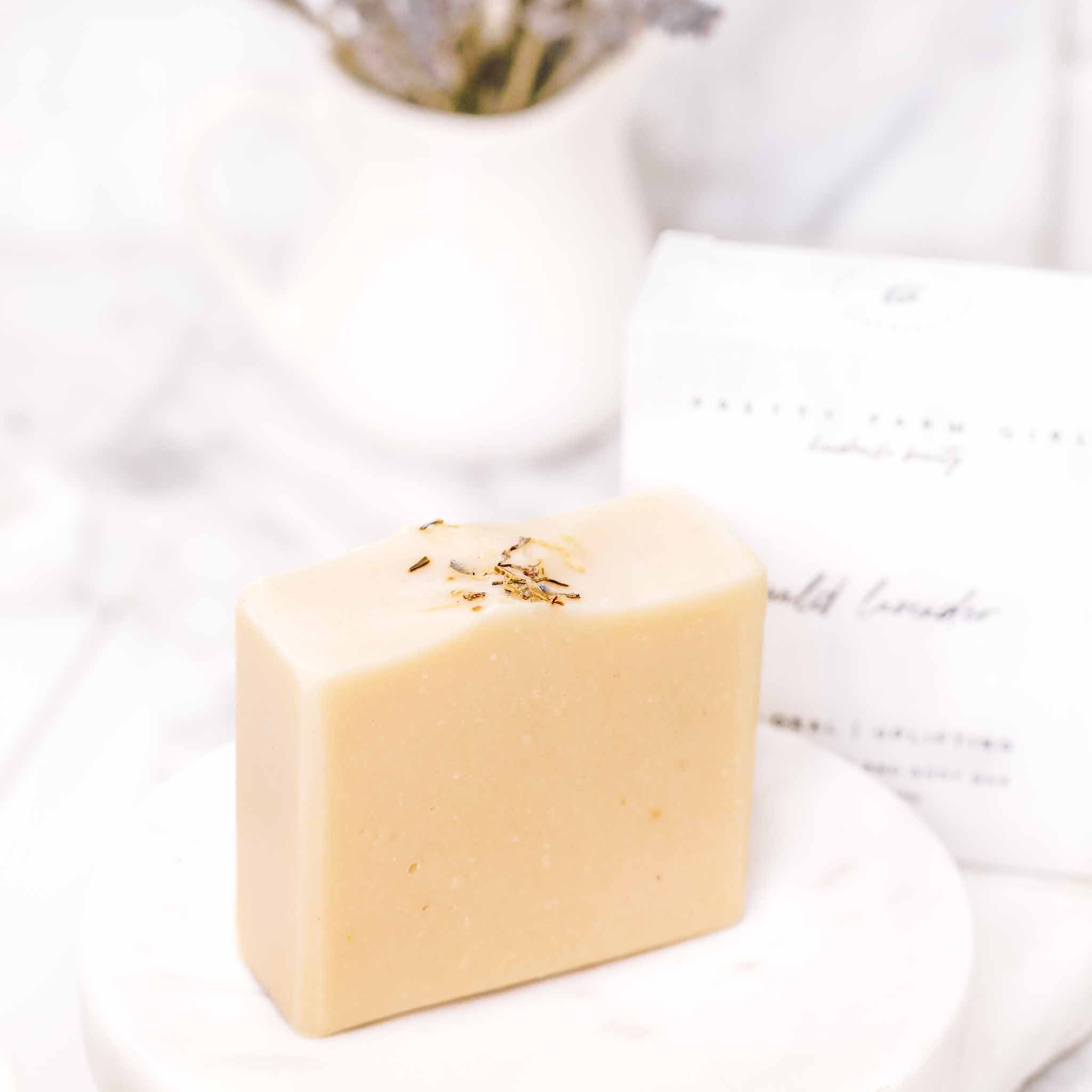 Wild Lavender Handmade Tallow and Goat Milk Soap Bar