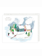 Winter Houses - Seeded Holiday Card by Ash & Rose