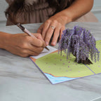 Wisteria Tree Pop Up Card by Paper Love