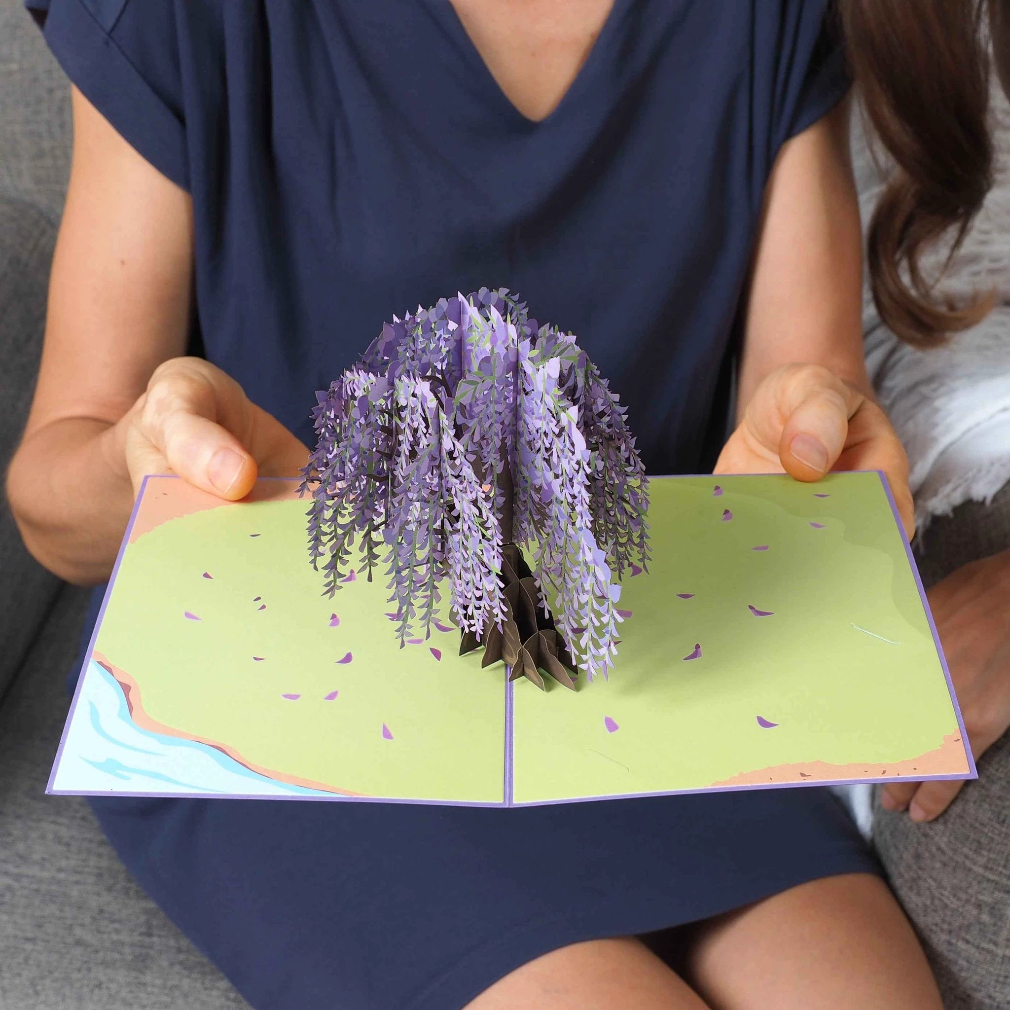 Wisteria Tree Pop Up Card by Paper Love