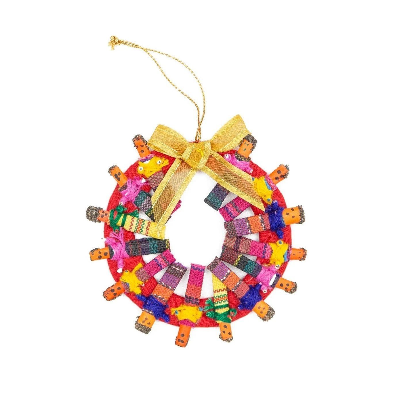 Worry Doll Wreath Ornament by Upavim Crafts