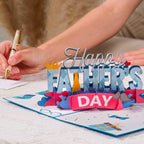 Happy Fathers Day Pop Up Card by Paper Love