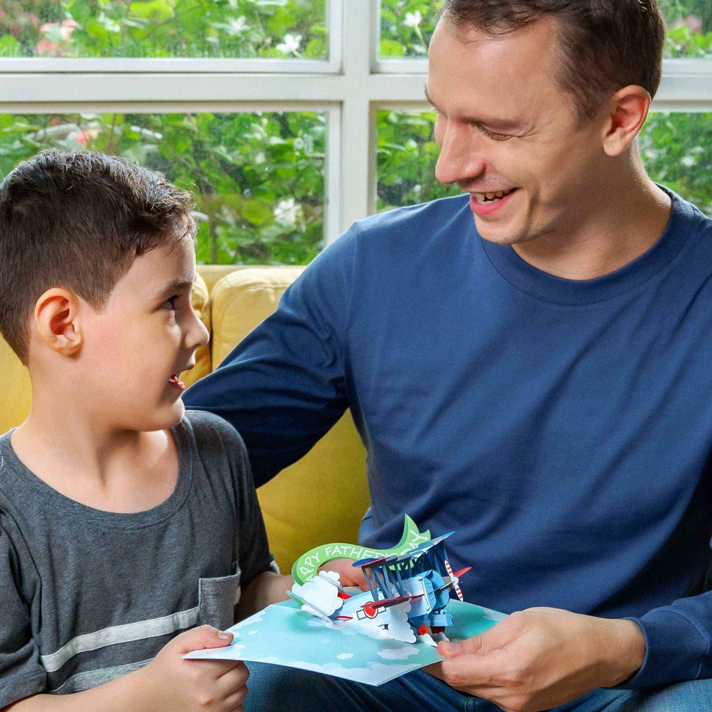 Happy Fathers Day Plane Pop Up Card by Paper Love